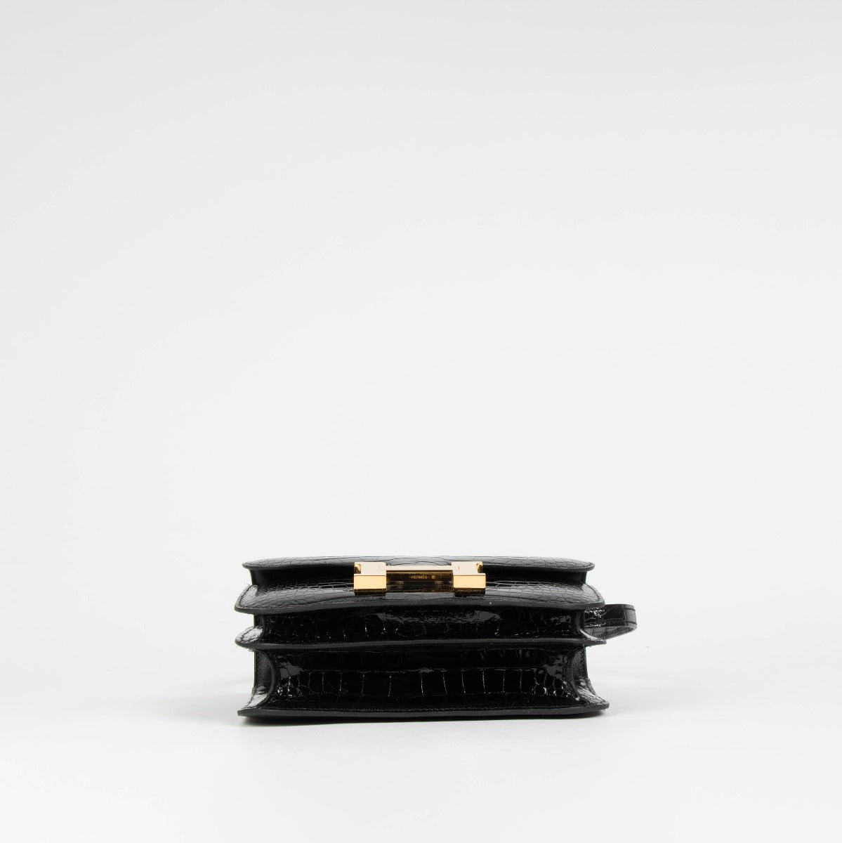Hermès Constance Mini Black Shiny Alligator GHW