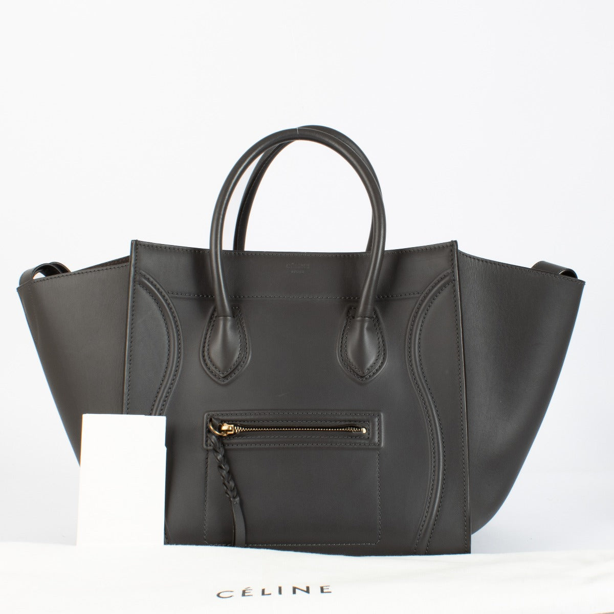 Authentic pre-loved Celine Grey Medium Luggage Phantom Bag on Labellov.com