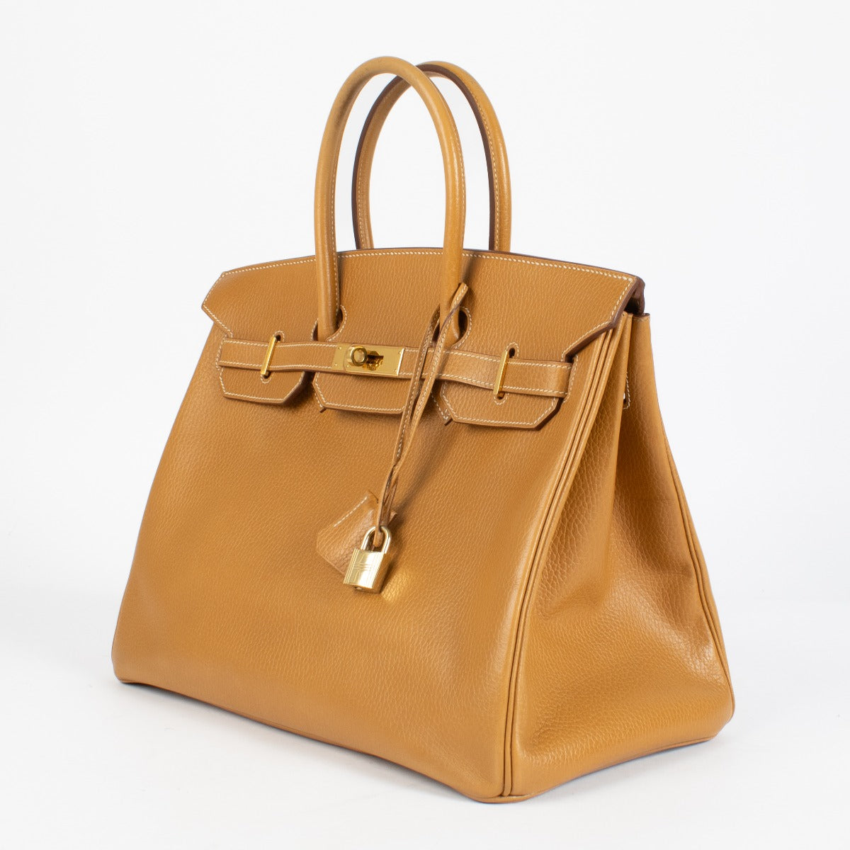 Hermès Birkin 35 Vintage Naturel Sable Ardennes GHW