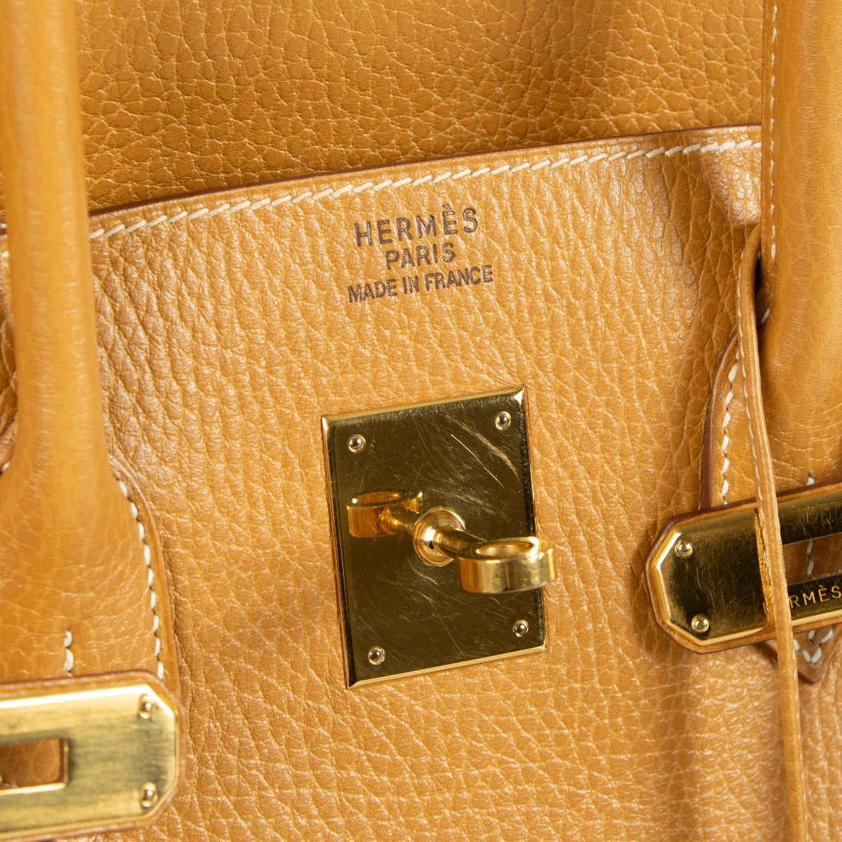Hermès Birkin 35 Vintage Naturel Sable Ardennes GHW