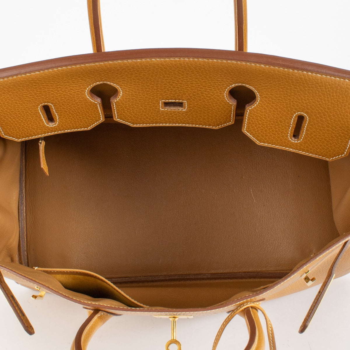 Hermès Birkin 35 Vintage Naturel Sable Ardennes GHW