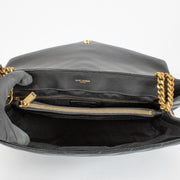 Authentic pre-loved Saint Laurent Black Quilted Leather Large LouLou Bag on Labellov.com