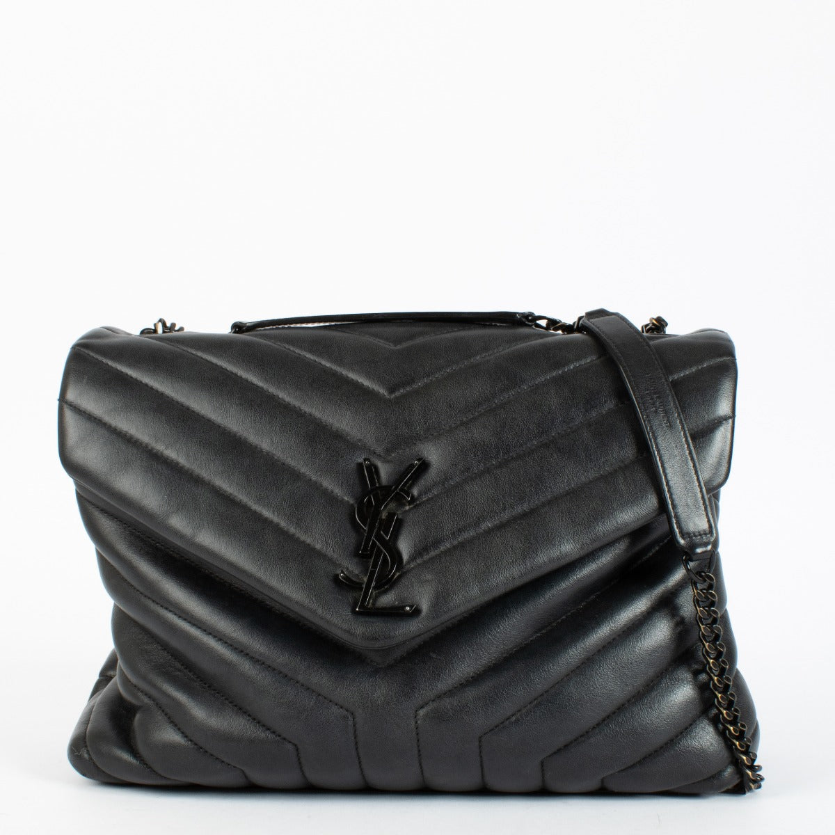 Authentic pre-loved Saint Laurent So Black Medium Loulou Bag on Labellov.com