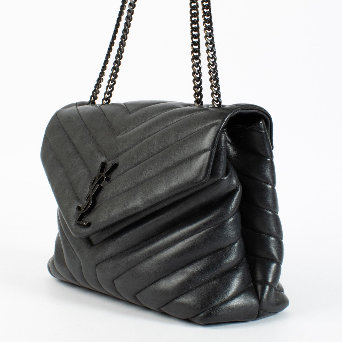 Authentic pre-loved Saint Laurent So Black Medium Loulou Bag on Labellov.com