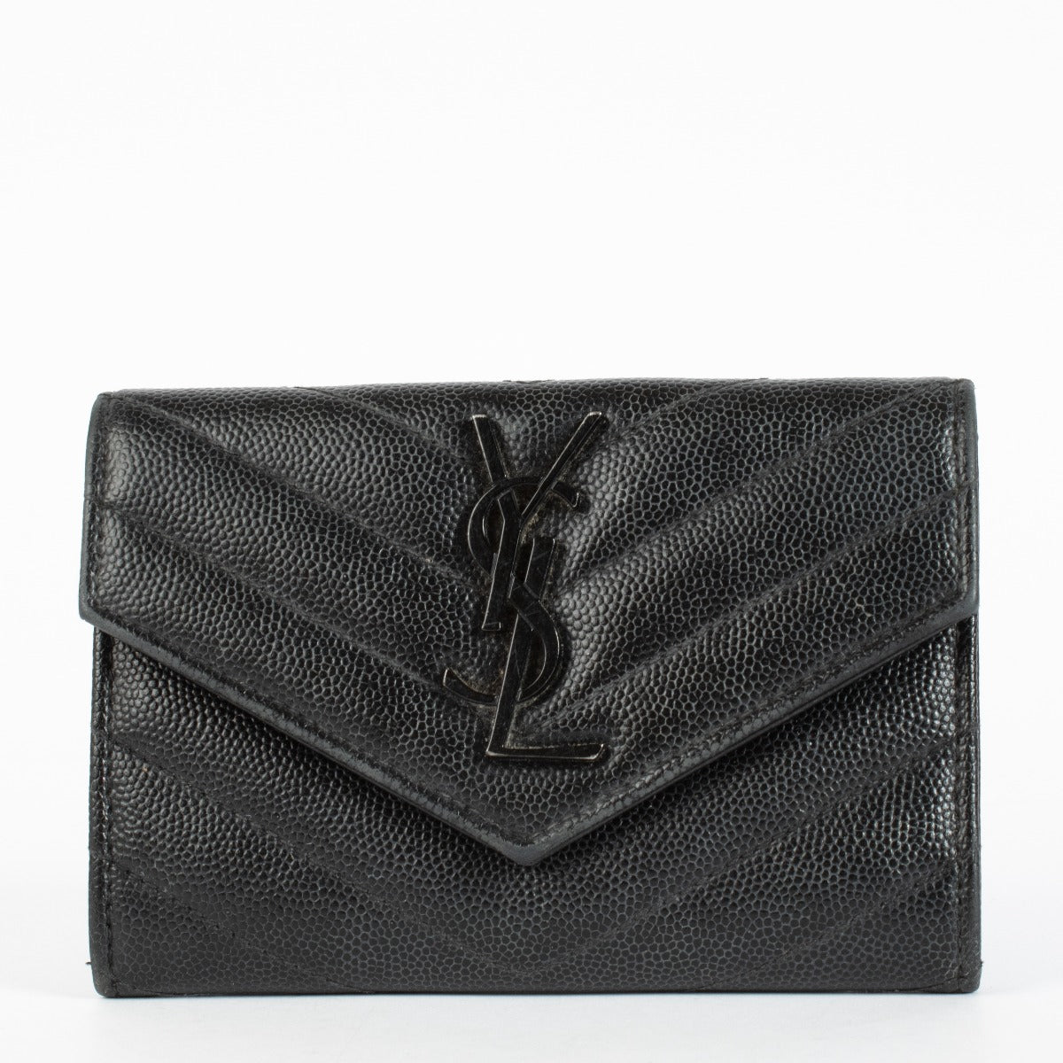 Authentic pre-loved Saint Laurent So Black Cassandre Wallet on Labellov.com