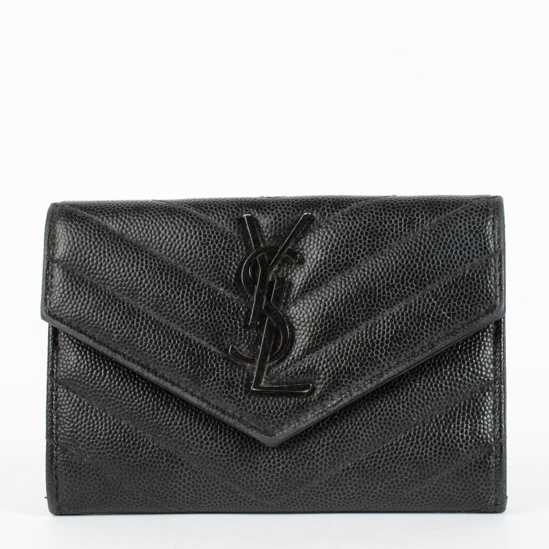 Authentic pre-loved Saint Laurent So Black Cassandre Wallet on Labellov.com
