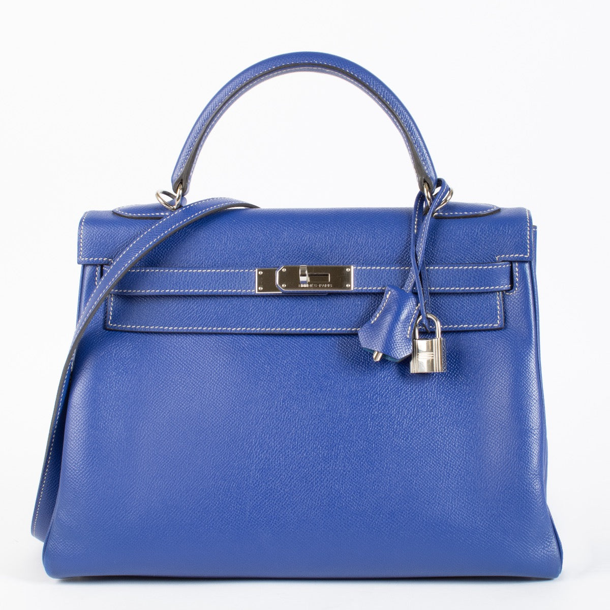 Hermès Kelly 32 Collection Candy Bleu Électrique/Mykonos Epsom PHW