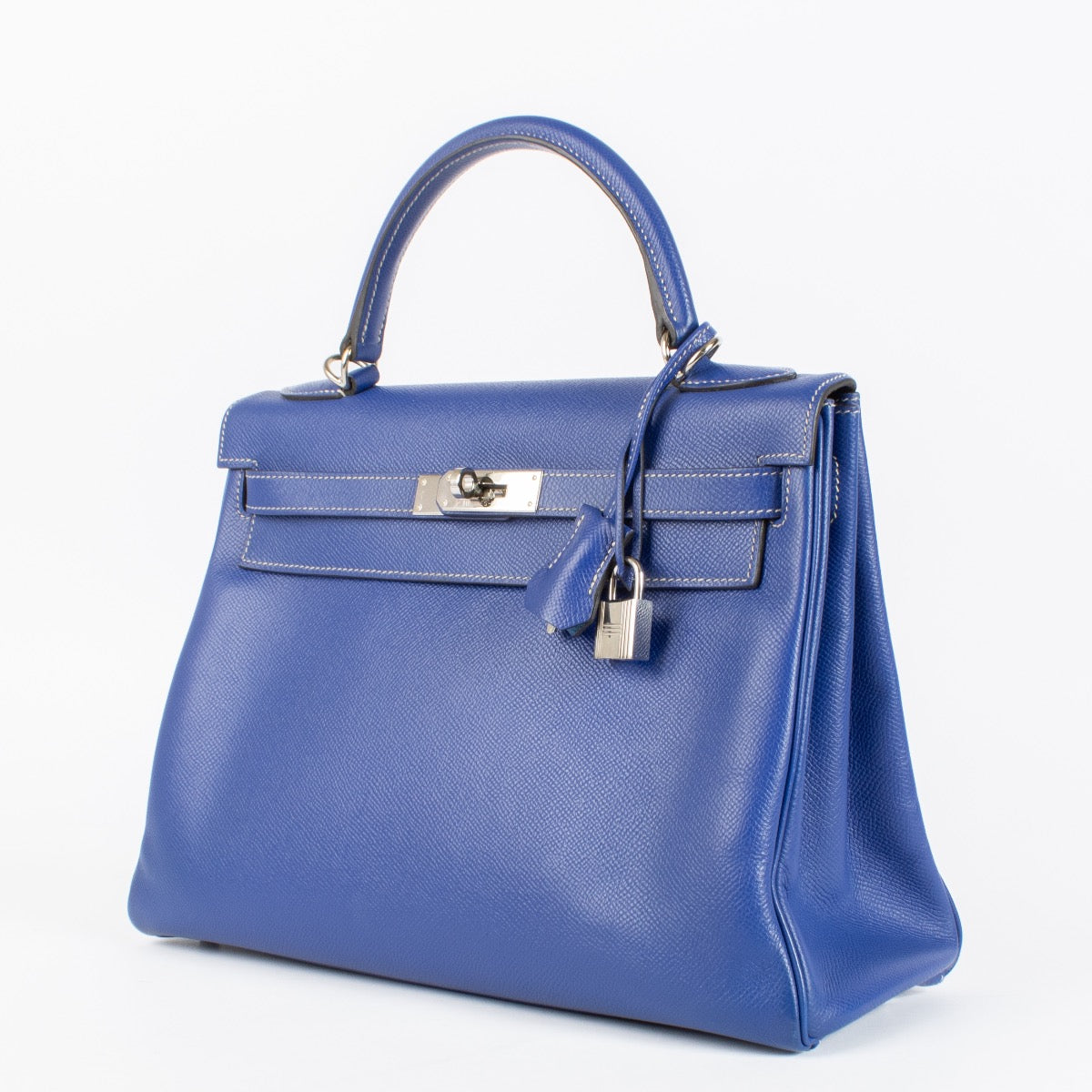 Hermès Kelly 32 Collection Candy Bleu Électrique/Mykonos Epsom PHW