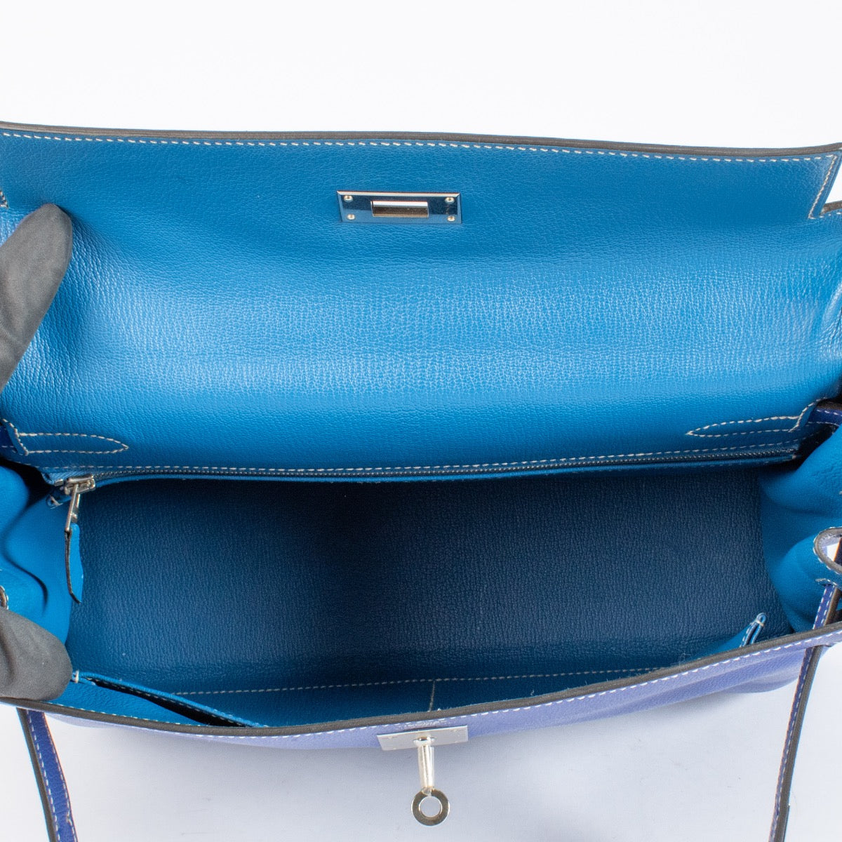 Hermès Kelly 32 Collection Candy Bleu Électrique/Mykonos Epsom PHW