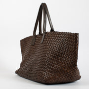 Authentic pre-loved Bottega Veneta Brown Limited Edition Large Cabat Bag on Labellov.com