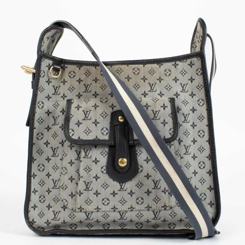 Shop the authentic Louis Vuitton Blue Monogram Mini Lin Mary Shoulder Bag at Labellov.com.