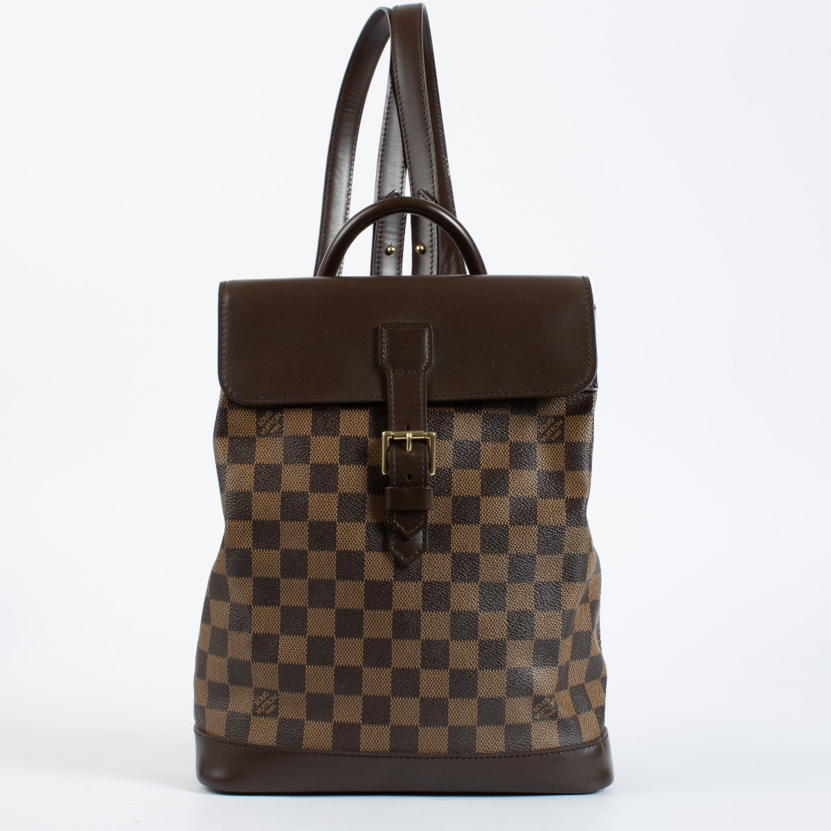 Authentic pre-loved Louis Vuitton Damier Ebene Soho Backpack on Labellov.com