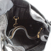 Authentic pre-loved Delvaux Black Toile de Cuir Calicot Bag on Labellov.com