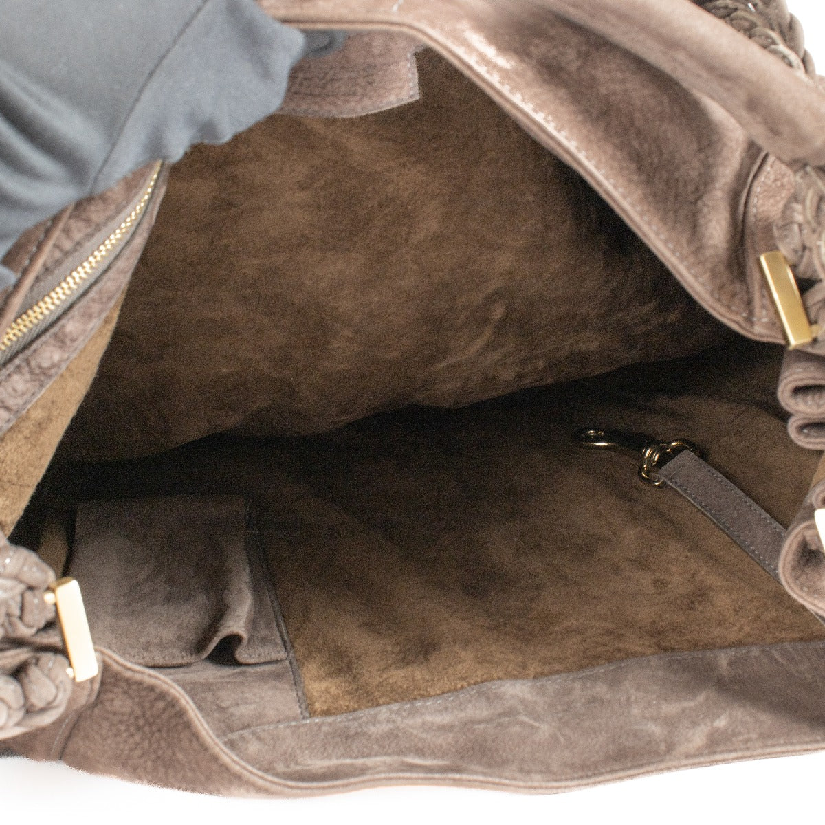 Authentic pre-loved Delvaux Brown Nubuck Eugene GM on Labellov.com