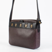 Authentic second-hand Delvaux Burgundy Leather Fuiraire Crossbody Bag on labellov.Com