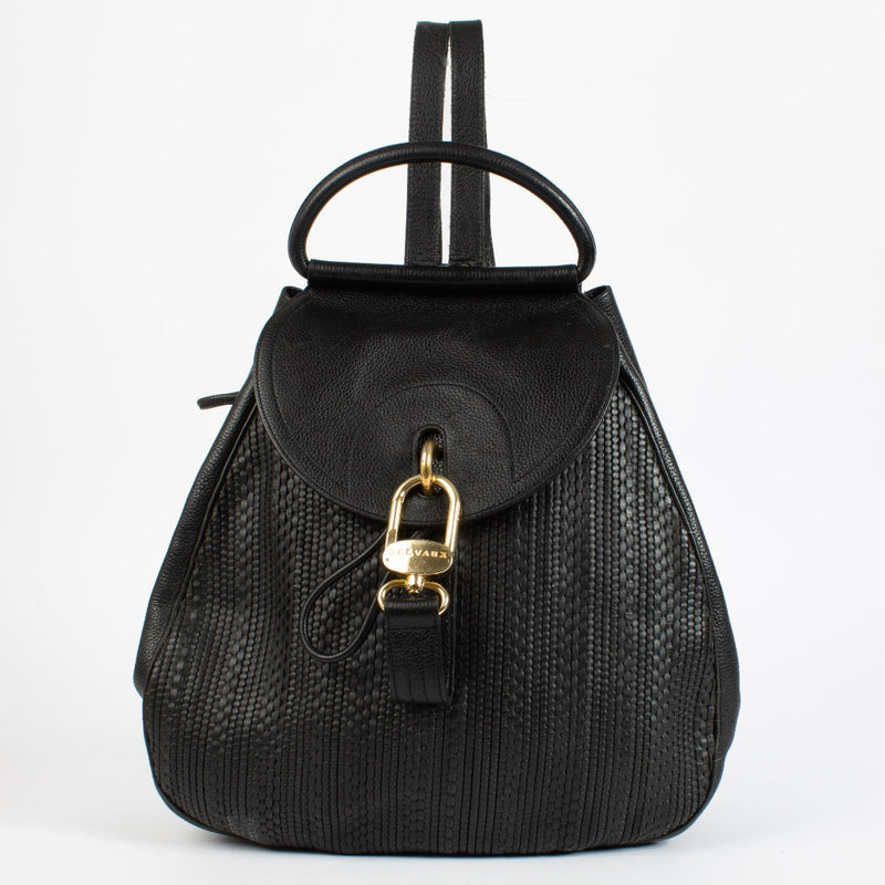 authentic preloved Delvaux Black Lucifer GM Backpack on Labellov.com
