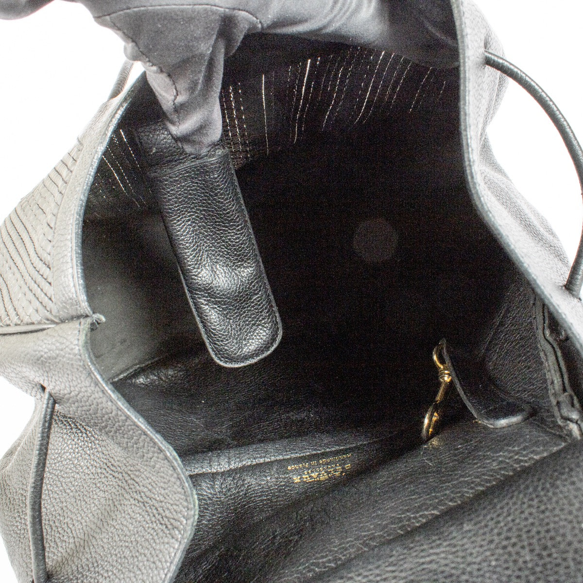 authentic preloved Delvaux Black Lucifer GM Backpack on Labellov.com