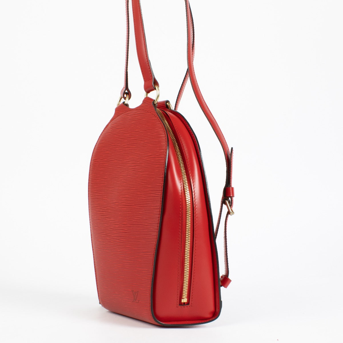 authentic preloved Louis Vuitton Mabillon Backpack in Red Epi Leather on Labellov.com