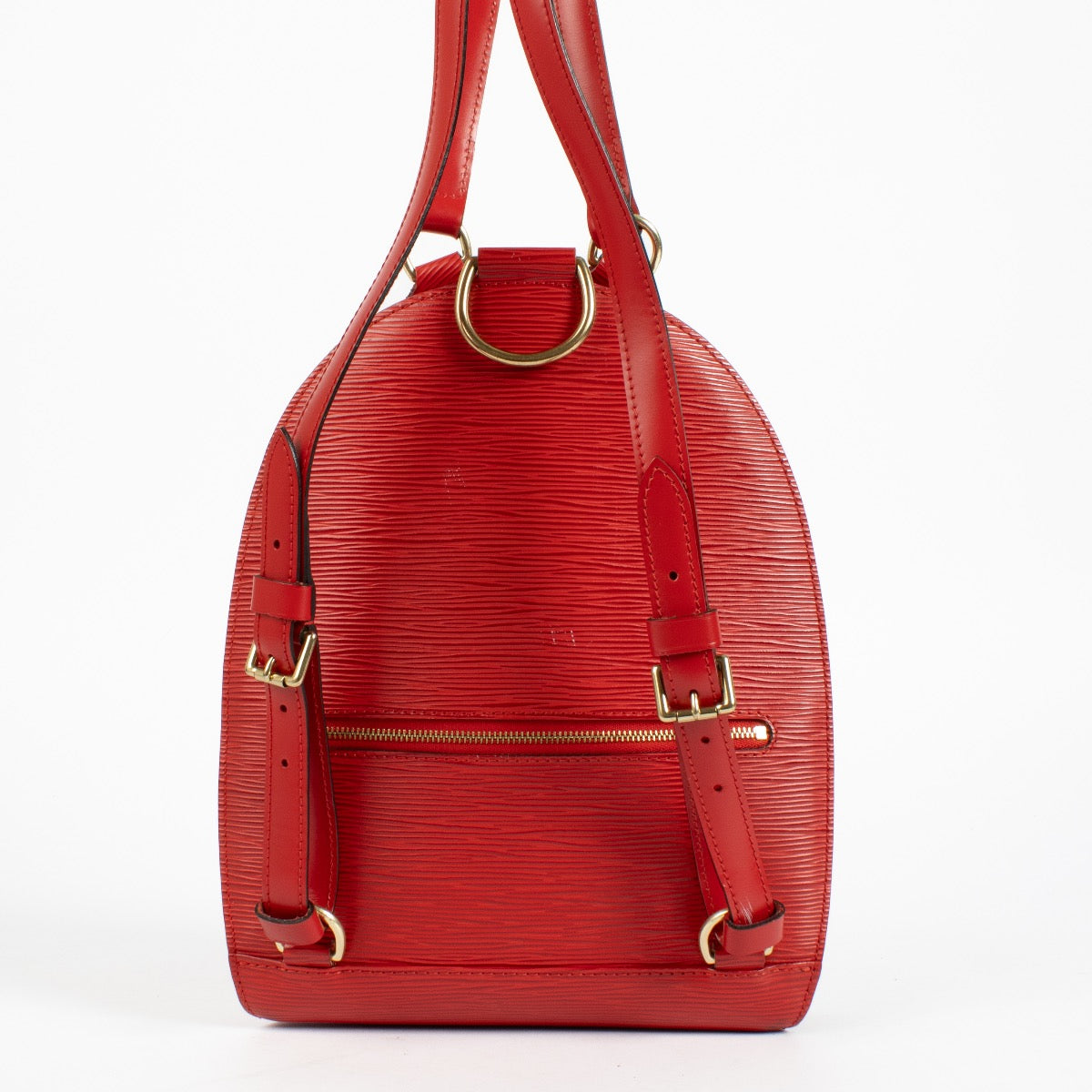 authentic preloved Louis Vuitton Mabillon Backpack in Red Epi Leather on Labellov.com