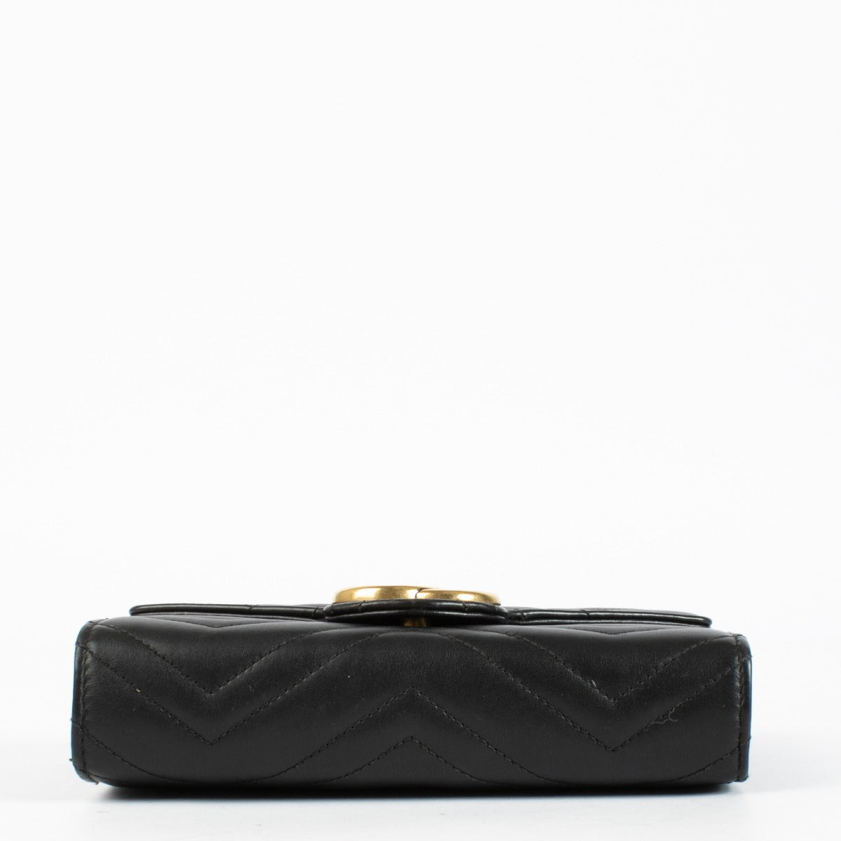 Authentic pre-loved Gucci GG Black Marmont Wallet On Chain on Labellov.com