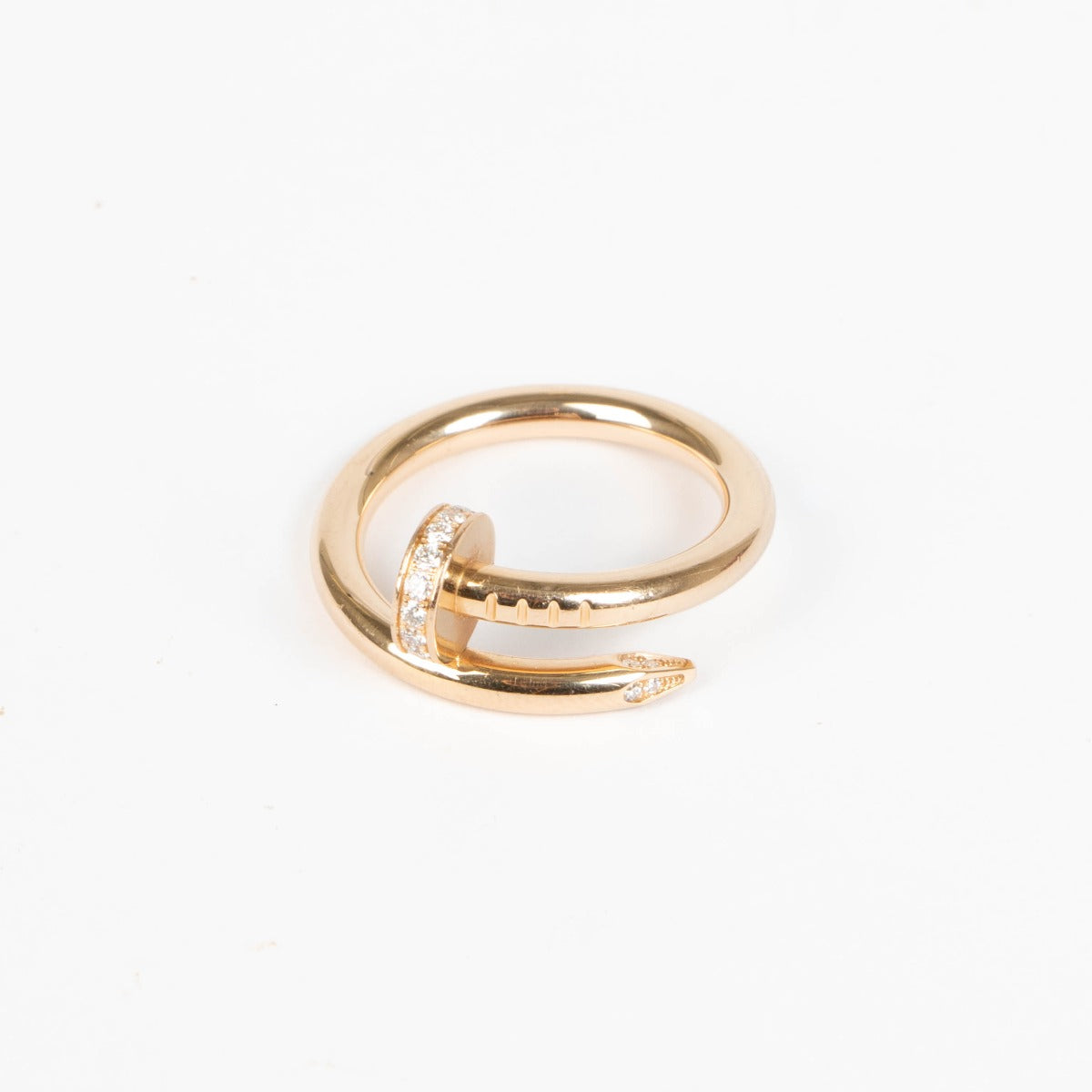 Shop this 100% authentic Cartier Juste un Clou Ring Classic Model with Diamonds at labellov.com.