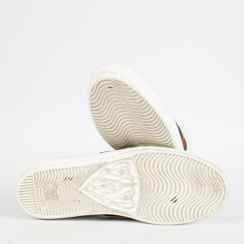 Authentic second-hand Gucci White Ace Trainer With Bee-Size 36 1/2 on labellov.com