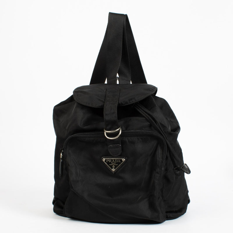 Authentic preloved Prada Black Nylon Backpack on Labellov.com