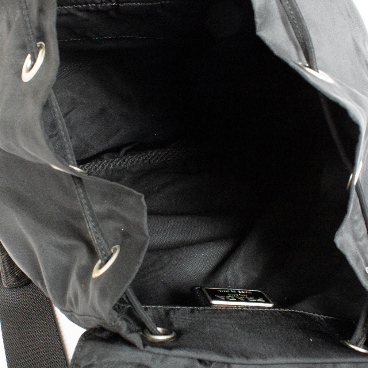 Authentic preloved Prada Black Nylon Backpack on Labellov.com