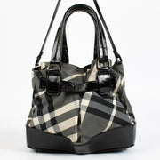 Authentic second-hand Burberry Black Nylon Patent Leather Handbag on labellov.com