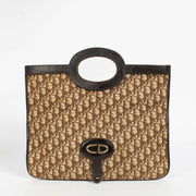 Shop the authentic Christian Dior Brown Oblique Vintage Fold Clutch on Labellov.com