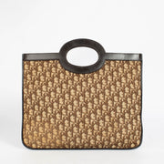 Shop the authentic Christian Dior Brown Oblique Vintage Fold Clutch on Labellov.com