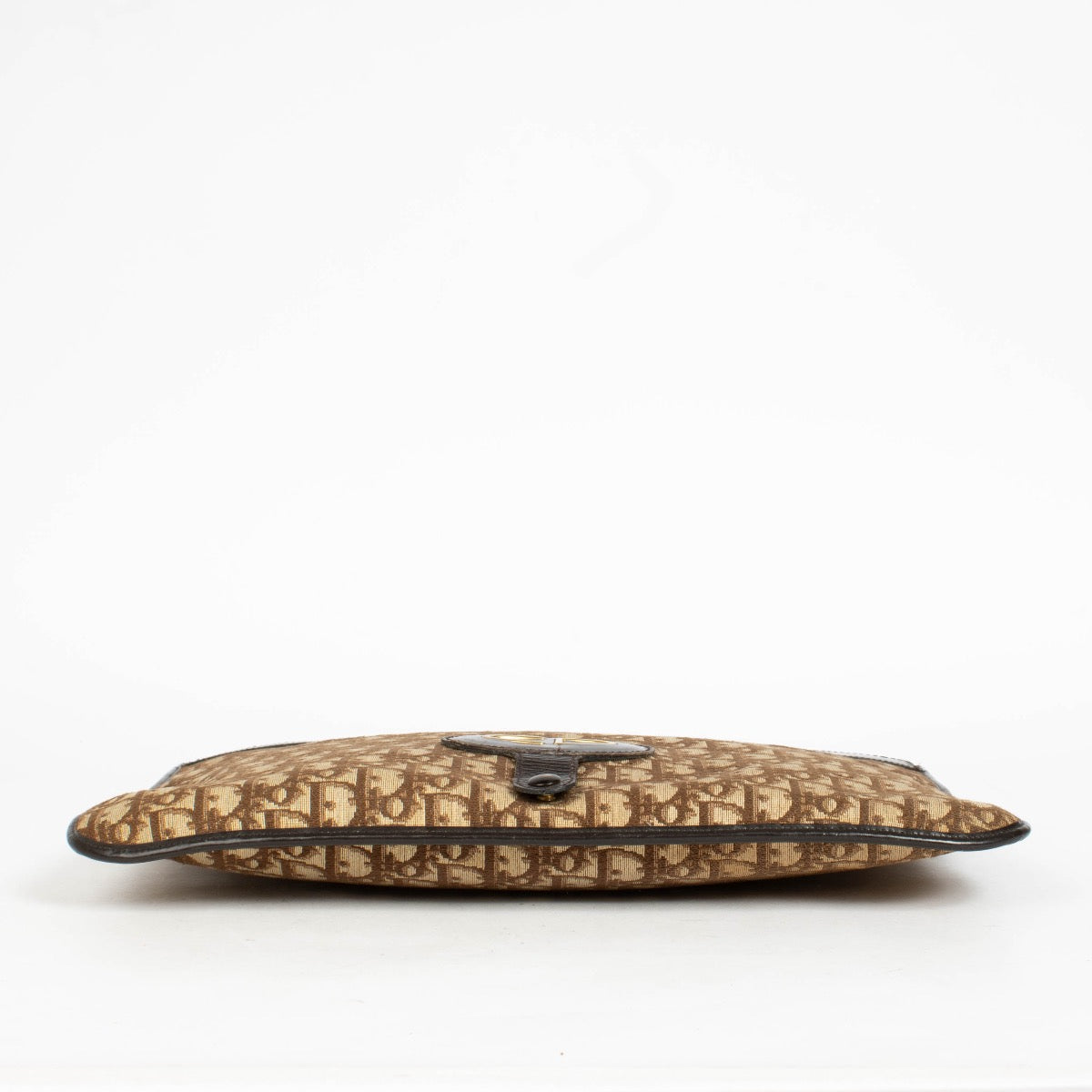 Shop the authentic Christian Dior Brown Oblique Vintage Fold Clutch on Labellov.com