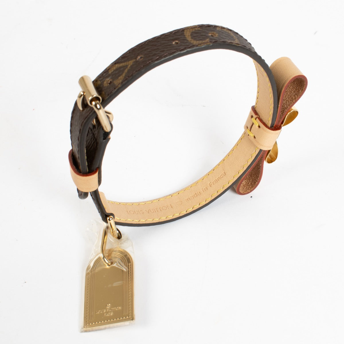 Louis Vuitton Monogram Baxter Dog Collar XS