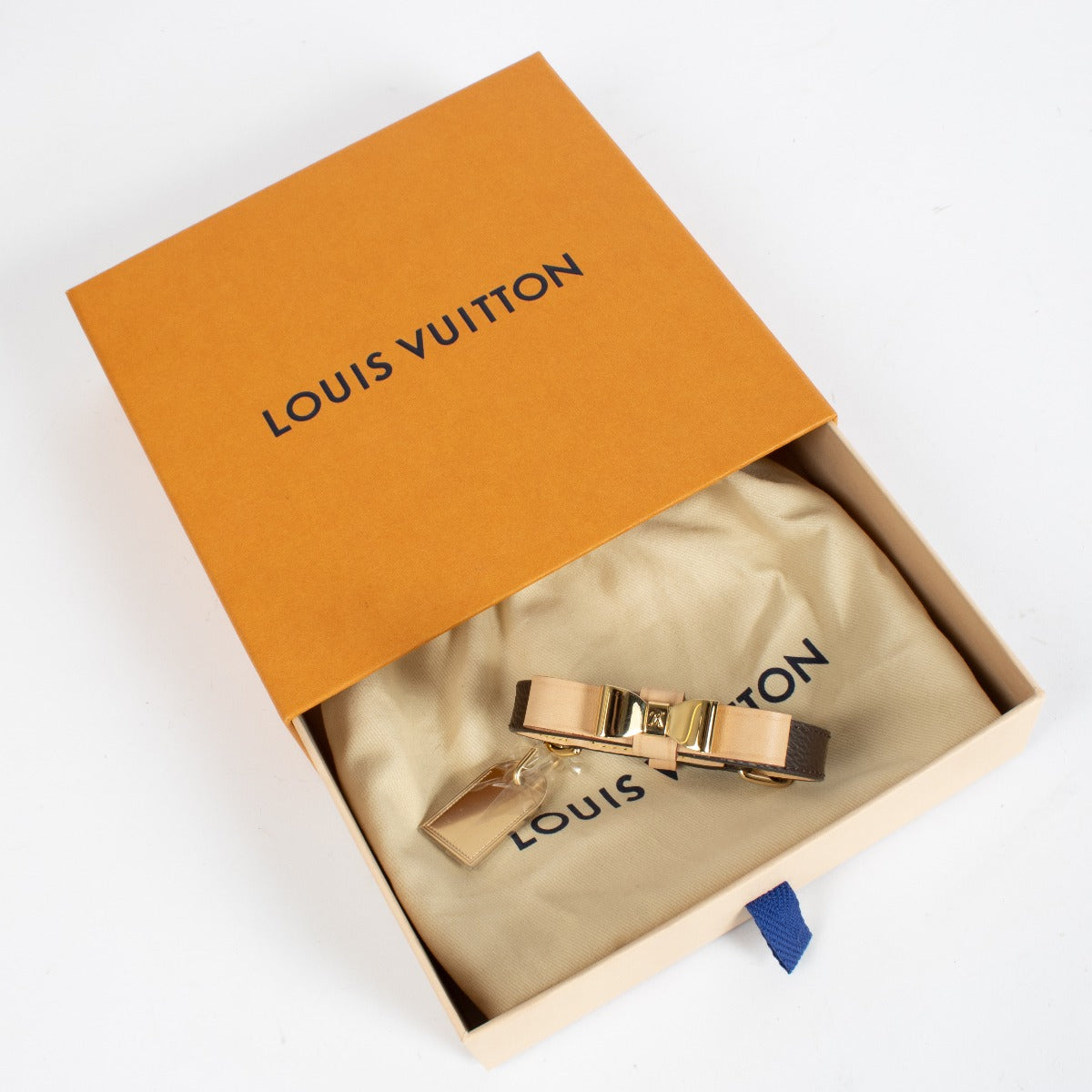 Louis Vuitton Monogram Baxter Dog Collar XS