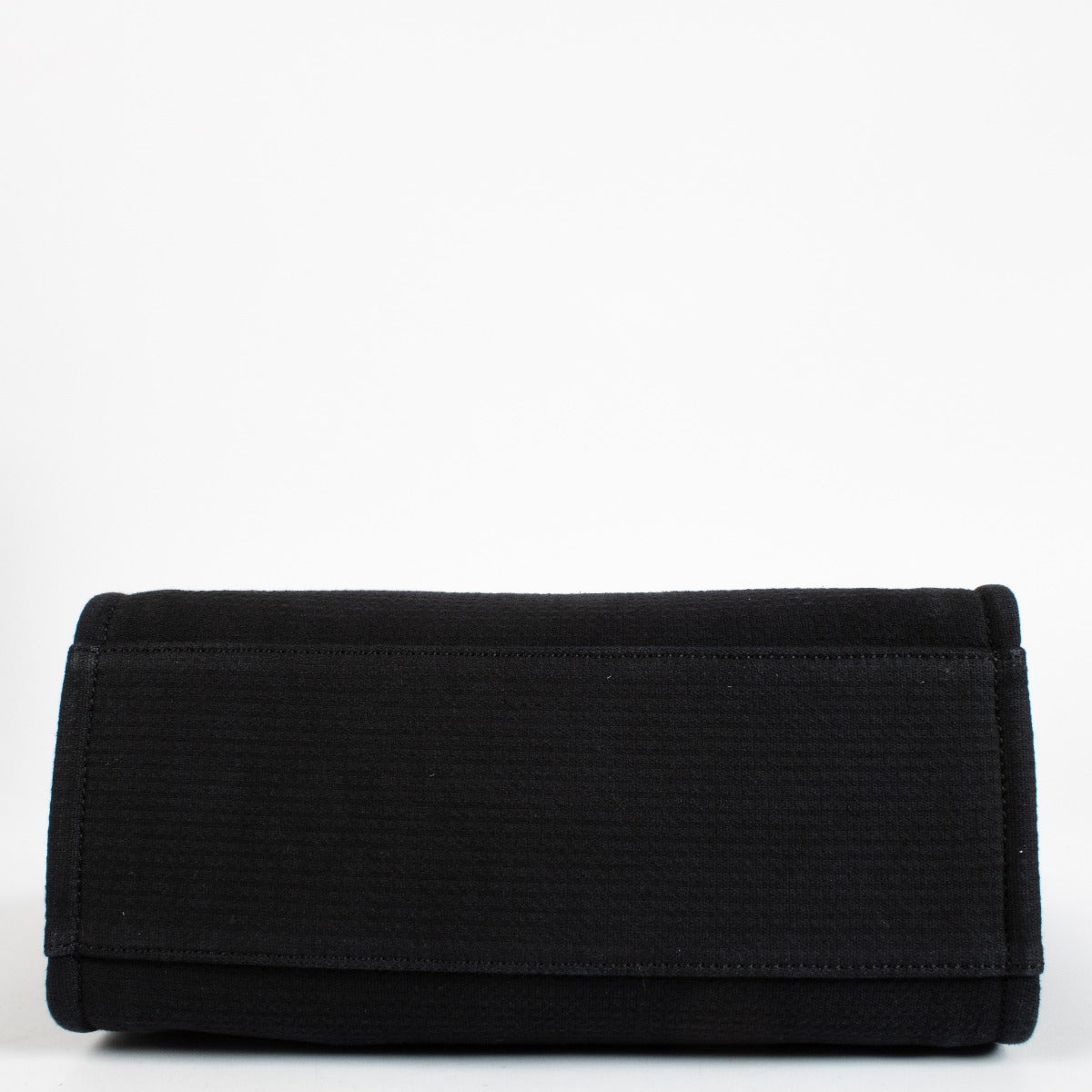 Chanel Zwarte Canvas Deauville Kleine Shopper