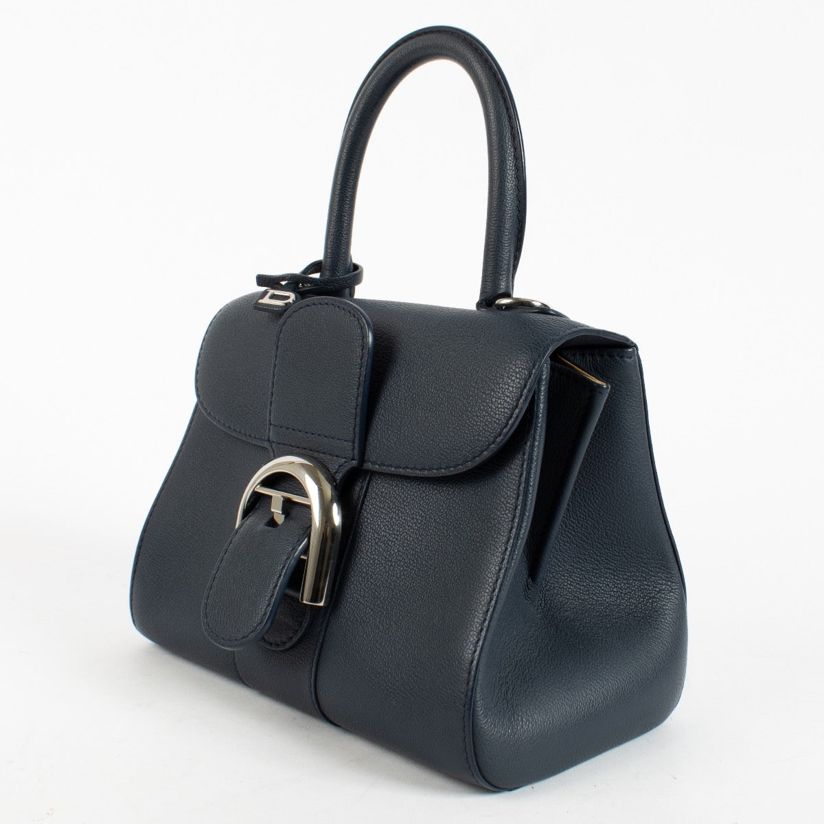 Delvaux Navy Blue Rodeo Calf Brillant Mini