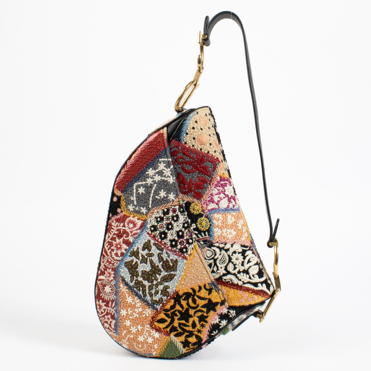 authentic preloved Dior Multicolor Beaded 'Peace And Love' Saddle Bag on Labellov.com
