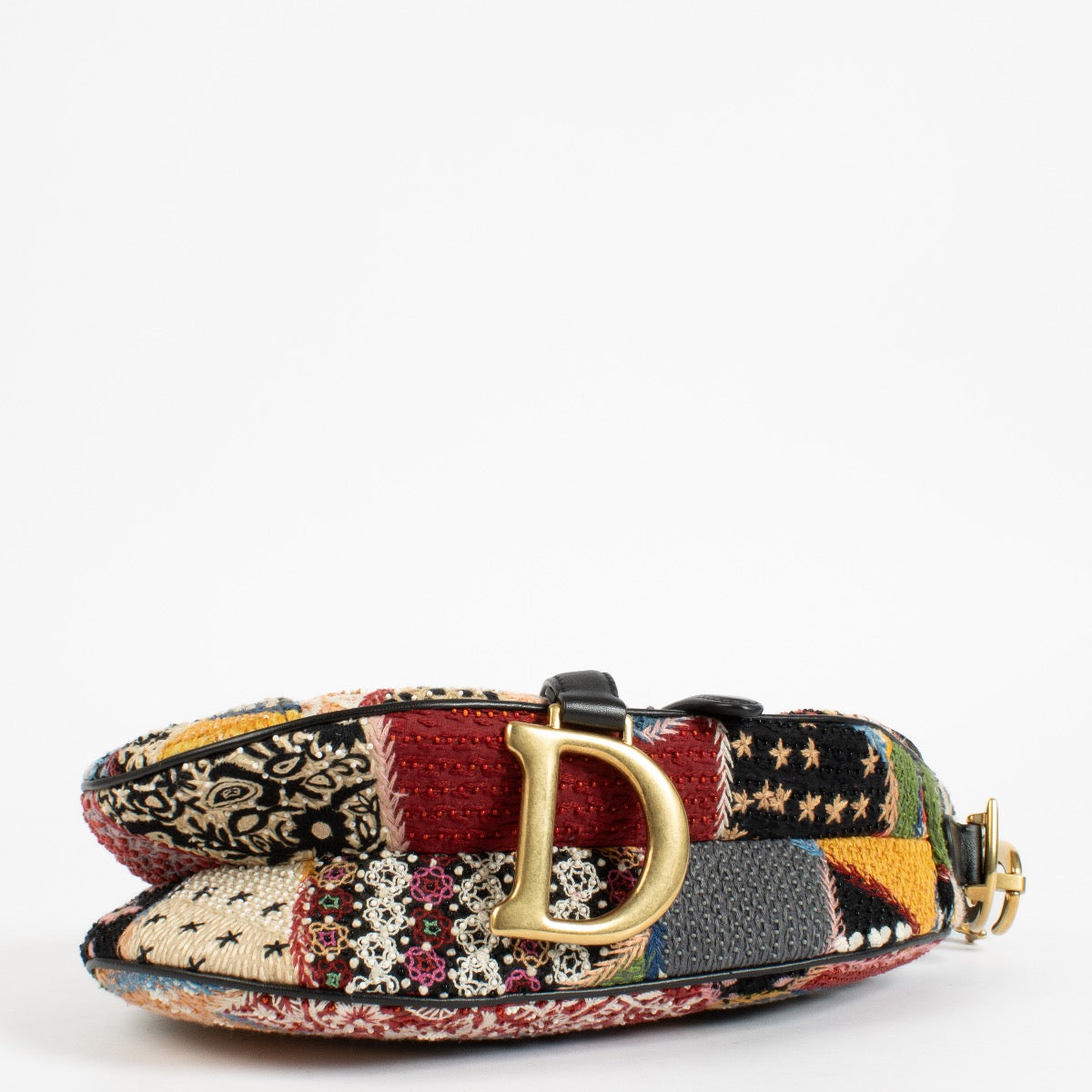 authentic preloved Dior Multicolor Beaded 'Peace And Love' Saddle Bag on Labellov.com