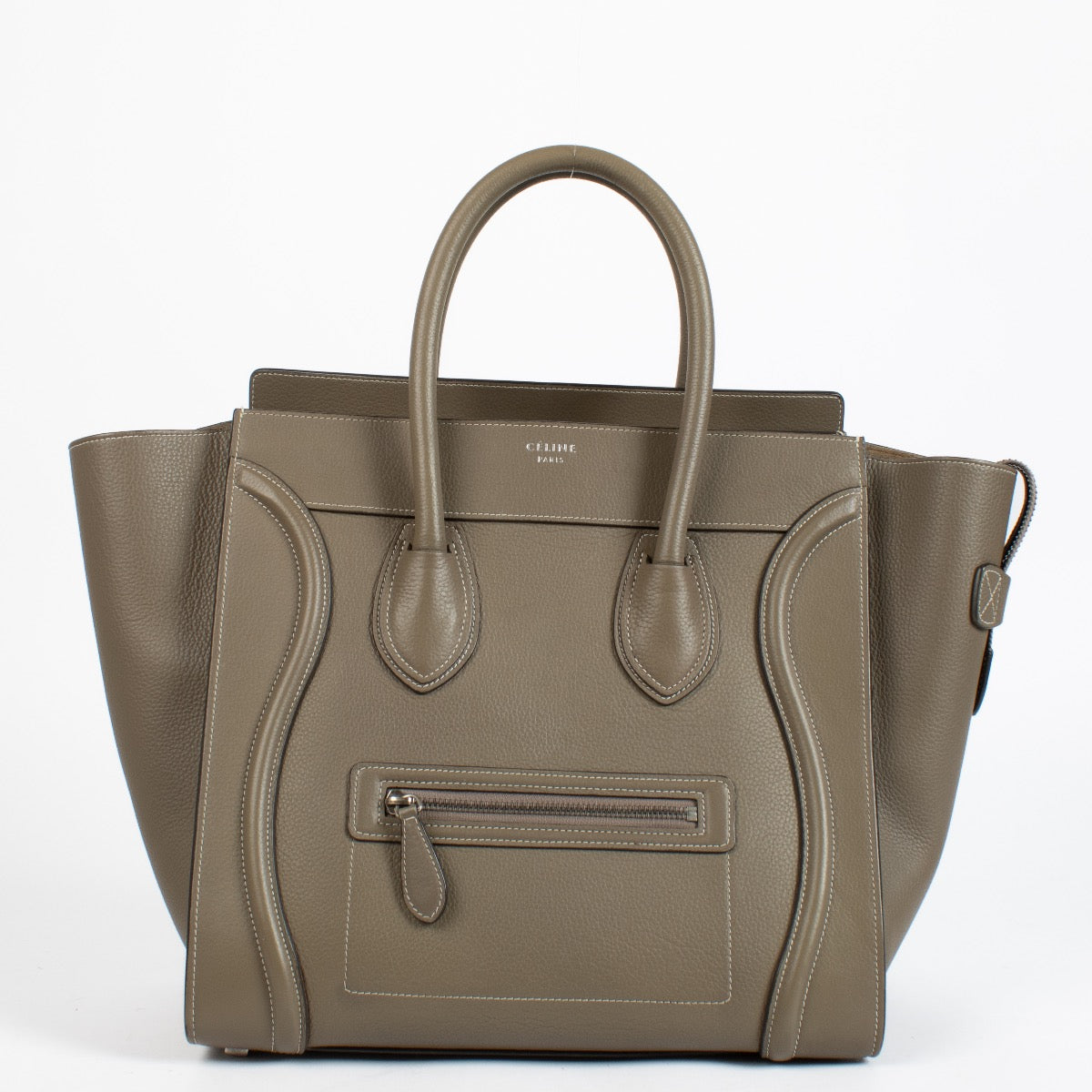 authentic preloved Celine Taupe Mini Luggage Bag on Labellov.com