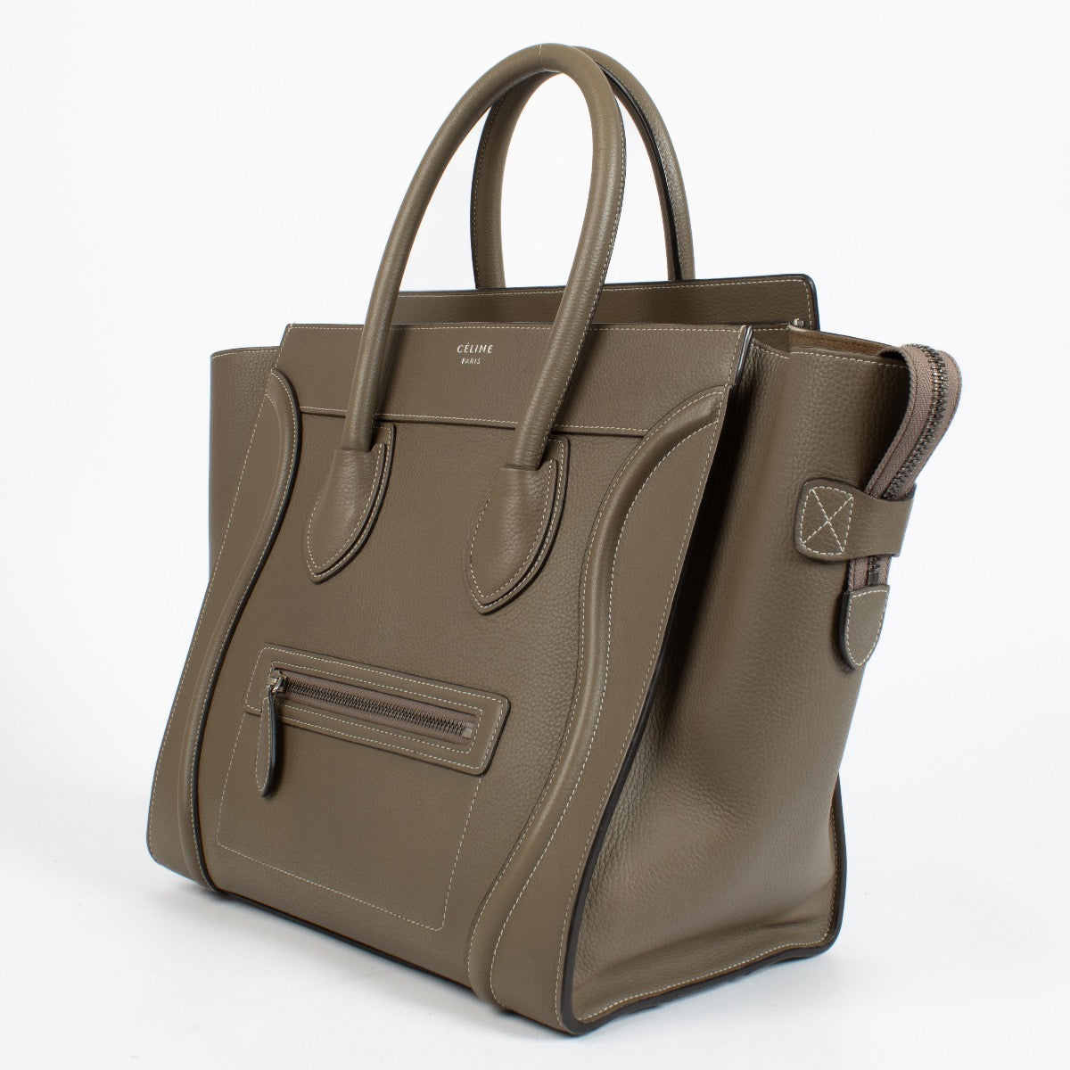 authentic preloved Celine Taupe Mini Luggage Bag on Labellov.com