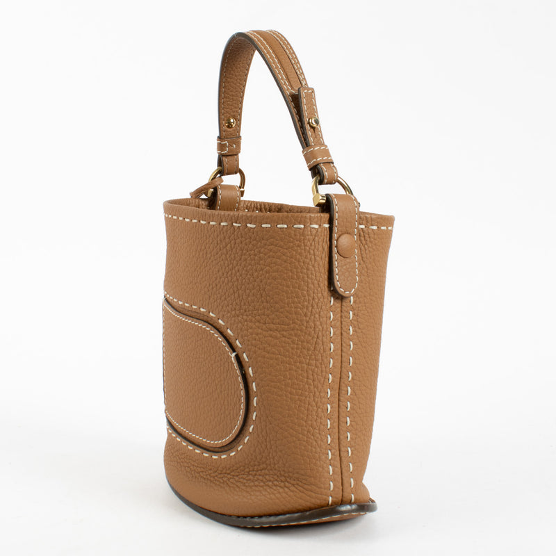 Delvaux Camel Pin Daily Top Handle Bag
