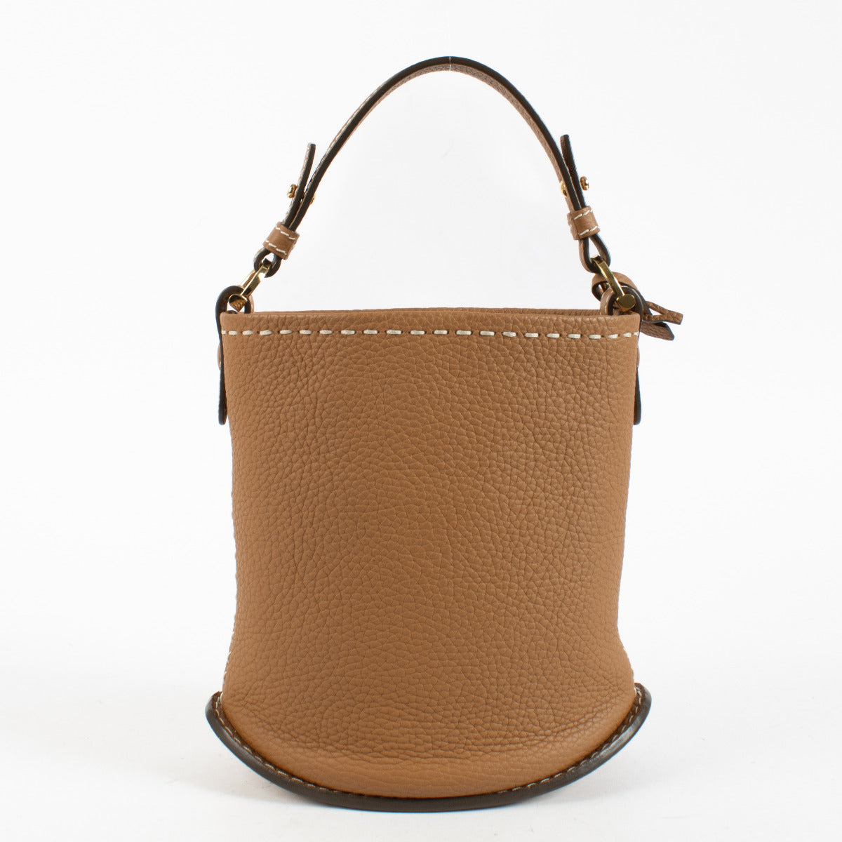 Sac Mini Bucket Delvaux Végétal Pin Surpiqué