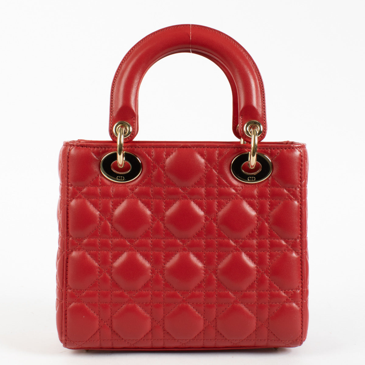 Christian Dior Red Small Lady Dior Bag
