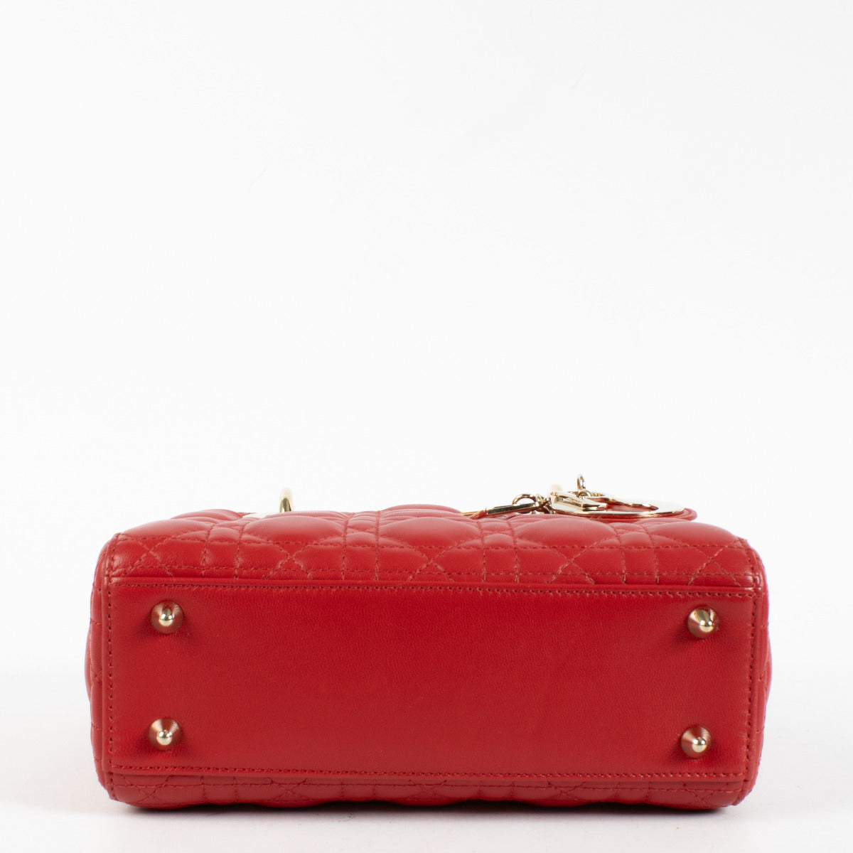 Christian Dior Red Small Lady Dior Bag