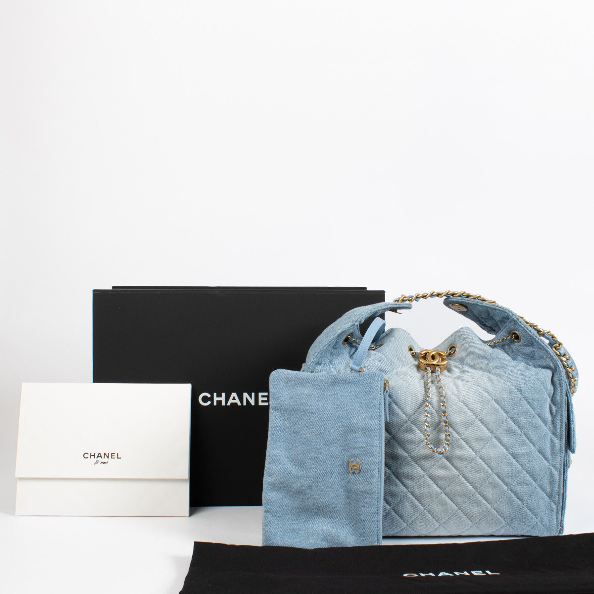 Chanel Washed Denim Medium Chanel 25 Bag
