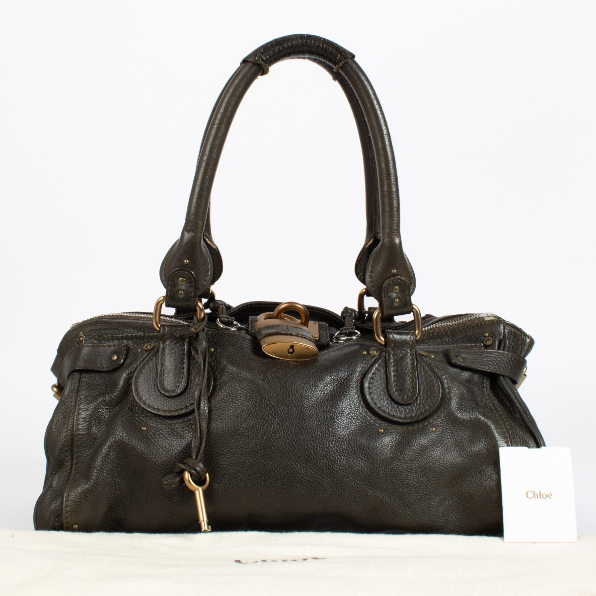 Authentic preloved Chloé Large Brown Paddington Bag on Labellov.com