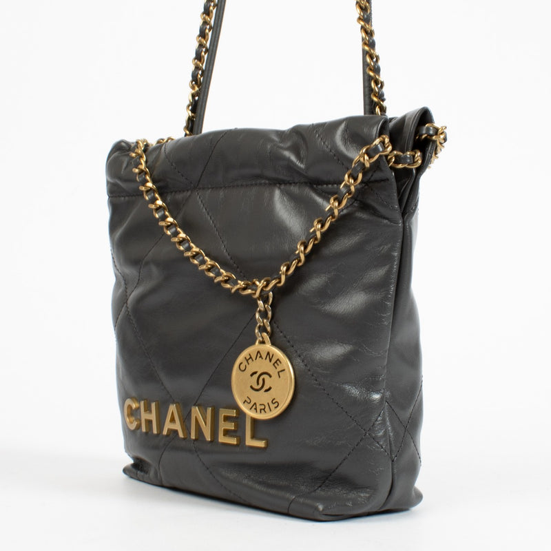 Chanel Grey Chanel 22 Mini Bag