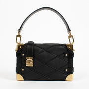 authentic preloved Louis Vuitton Black Malletage Side Trunk on Labellov.com