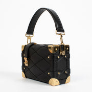 authentic preloved Louis Vuitton Black Malletage Side Trunk on Labellov.com