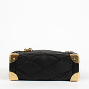authentic preloved Louis Vuitton Black Malletage Side Trunk on Labellov.com